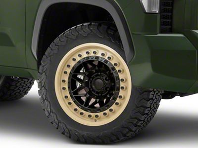 Black Rhino Alpha Matte Black with Sand Lip 6-Lug Wheel; 20x10; -18mm Offset (22-25 Tundra)