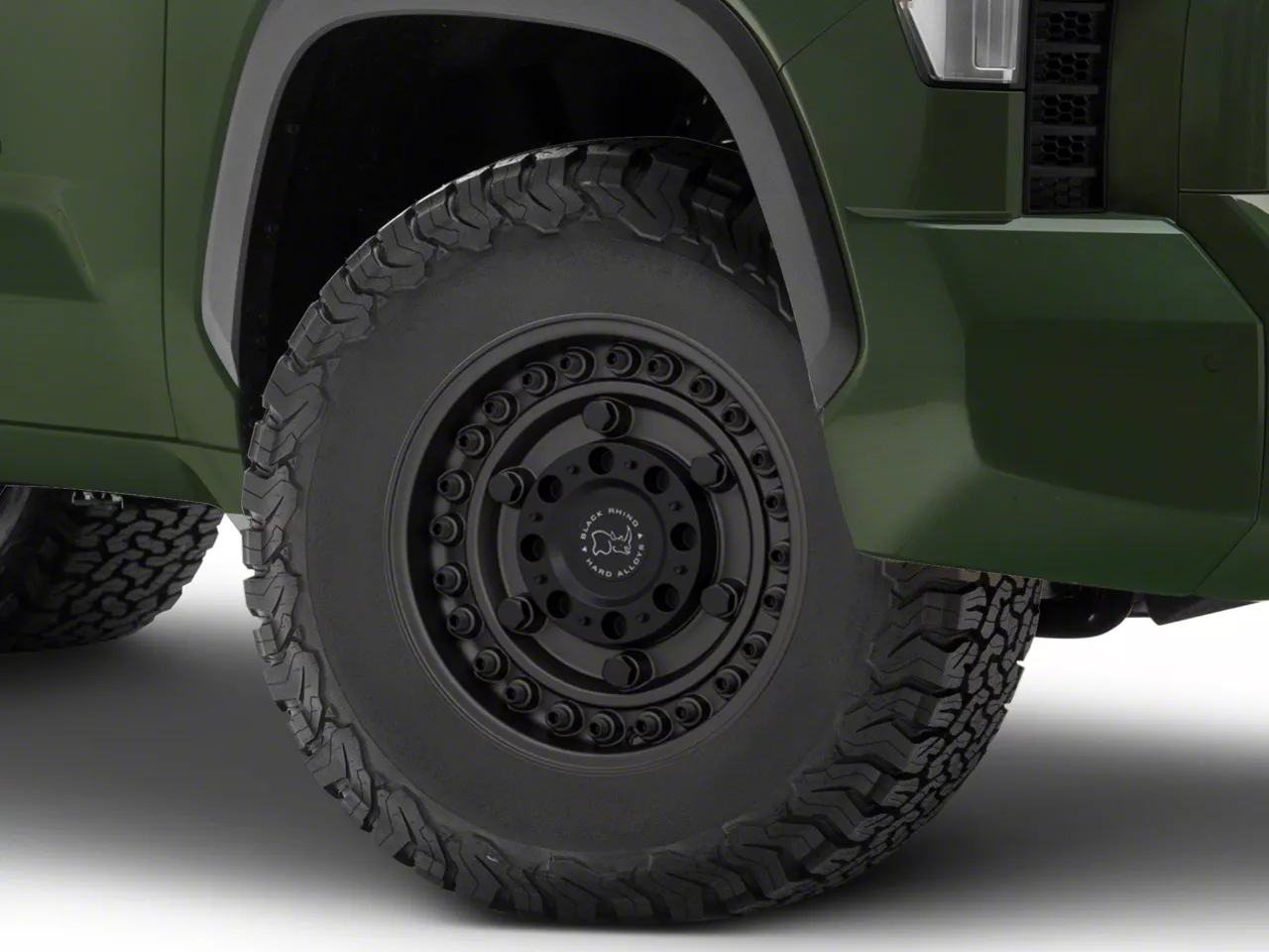 Black Rhino Tundra Solid Matte Black 6-Lug Wheel; 17x9.5