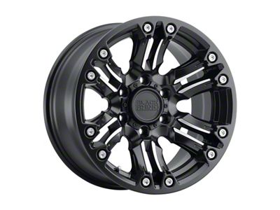 Black Rhino Asagai Matte Black Machined with Stainless Bolts 6-Lug Wheel; 18x9.5; -18mm Offset (22-25 Tundra)