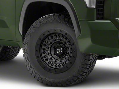 Black Rhino Barricade Gunblack with Black Rock Guard 6-Lug Wheel; 18x9; -18mm Offset (22-25 Tundra)