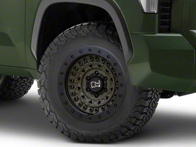 Black Rhino Barricade Olive Drab Green with Black Rock Guard 6-Lug Wheel; 18x9; -18mm Offset (22-25 Tundra)