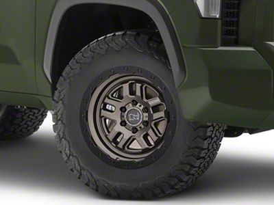 Black Rhino Barstow Matte Bronze with Matte Black Ring 6-Lug Wheel; 18x9.5; 12mm Offset (22-25 Tundra)