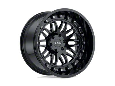 Black Rhino Fury Gloss Black 6-Lug Wheel; 20x9.5; 12mm Offset (22-25 Tundra)
