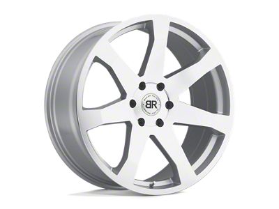 Black Rhino Mozambique Silver with Mirror Cut Face 5-Lug Wheel; 20x8.5; 25mm Offset (14-21 Tundra)