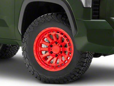 Black Rhino Raid Gloss Red 6-Lug Wheel; 18x9.5; 12mm Offset (22-25 Tundra)