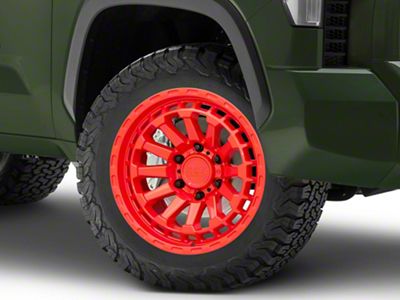 Black Rhino Raid Gloss Red 6-Lug Wheel; 20x9.5; 12mm Offset (22-25 Tundra)