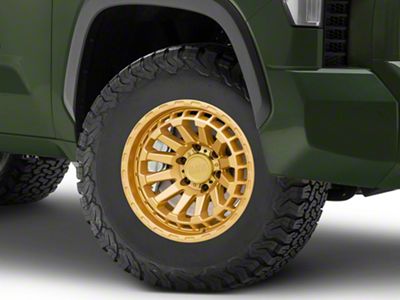 Black Rhino Raid Gold 6-Lug Wheel; 17x8.5; 0mm Offset (22-25 Tundra)