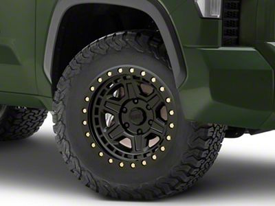 Black Rhino Reno Matte Black with Brass Bolts 6-Lug Wheel; 18x9.5; 12mm Offset (22-25 Tundra)