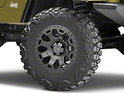 Black Rhino Warlord Matte Gunmetal Wheel; 17x8; 35mm Offset (97-06 Jeep Wrangler TJ)