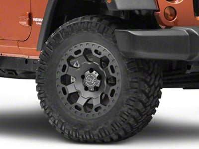 Black Rhino Warlord Matte Gunmetal Wheel; 18x8; 30mm Offset (07-18 Jeep Wrangler JK)