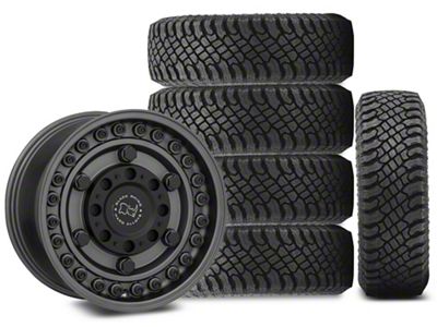 17x9 Black Rhino Armory Wheel & 35in Atturo All-Terrain Trail Blade X/T Tire Package; Set of 5 (18-25 Jeep Wrangler JL)