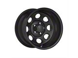 Black Rock Wheels Type 8 Matte Black 6-Lug Wheel; 17x9; 0mm Offset (21-26 Bronco, Excluding Raptor)