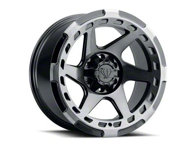 Blaque Diamond Wheels BD-O728 Gloss Black with Machine Face 6-Lug Wheel; 17x9; 1mm Offset (25-26 4Runner)
