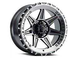 Blaque Diamond Wheels BD-O102 Gloss Black with Machine Face 6-Lug Wheel; 17x9; -12mm Offset (21-26 Bronco, Excluding Raptor)