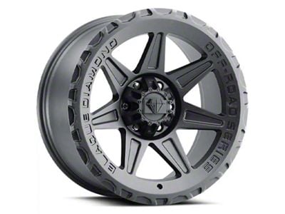 Blaque Diamond Wheels BD-O102 Matte Textured Black Wheel; 20x10; 1mm Offset (20-25 Jeep Gladiator JT)