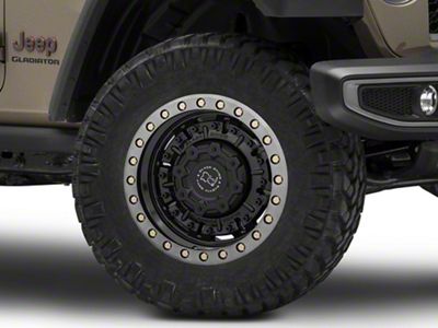 Black Rhino Abrams Gloss Gunblack with Machined Dark Tint Lip Wheel; 18x9.5; -18mm Offset (20-25 Jeep Gladiator JT)