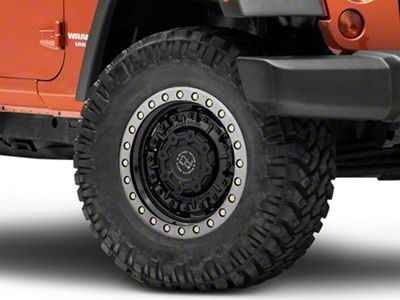 Black Rhino Abrams Gloss Gunblack with Machined Dark Tint Lip Wheel; 20x9.5; -18mm Offset (20-25 Jeep Gladiator JT)