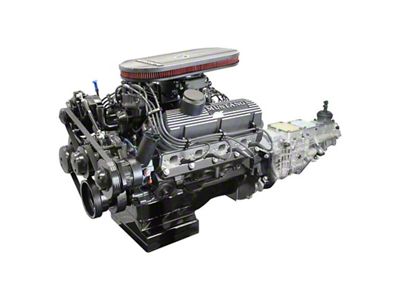BluePrint Engines Mustang Edition Builder Series Small Block Ford 347 C.I. 415 HP Carbureted Crate Engine and TKX Manual Transmission with Black Pulley Kit