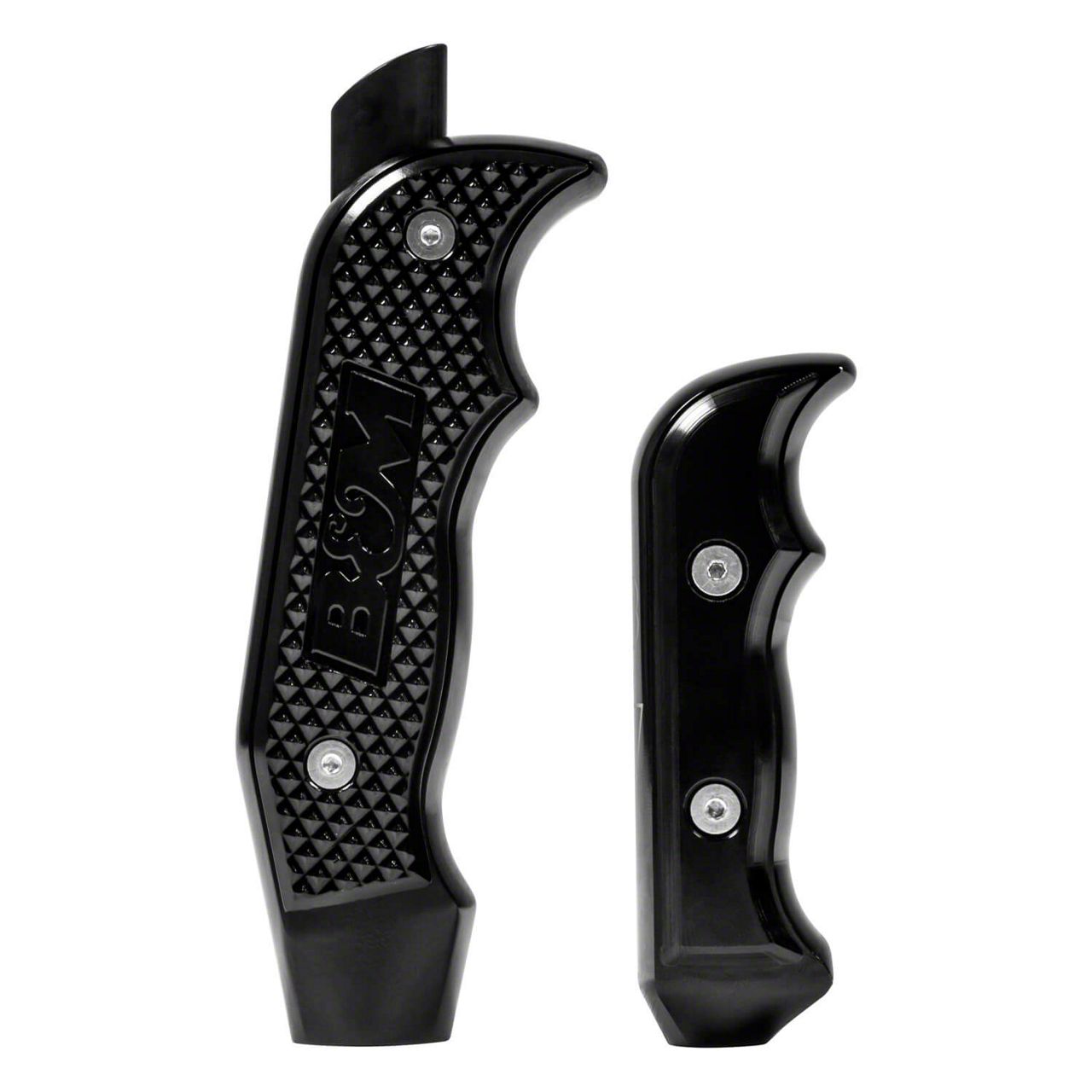 jkラングラー前期3.8Lモデル用B&M シフターグリップ 2個セット 黒 bm-jeep-wrangler-magnum-grip-