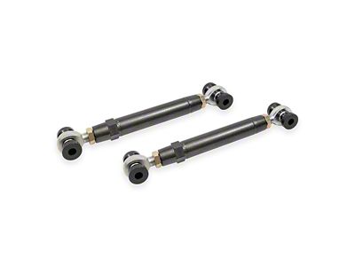BMR Double Adjustable DOM Front Upper Control Arms; Rod Ends; Black Hammertone (21-26 Bronco)