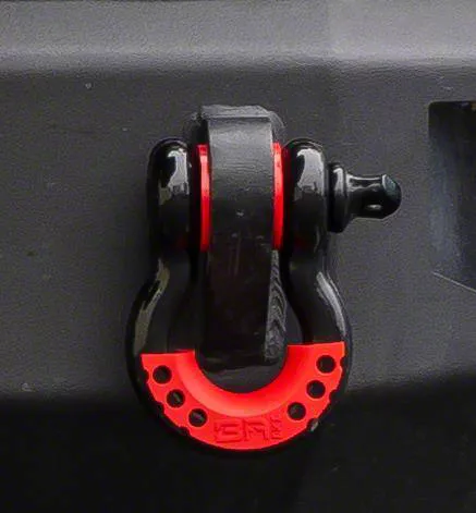 Road Armor Bronco Identity Aluminum Shackles; Red RG-SH087CR