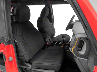 Body Armor 4x4 Front Seat Covers; Black (21-25 Bronco)