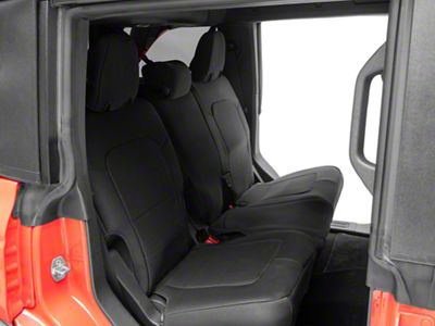 Body Armor 4x4 Rear Seat Covers; Black (21-25 Bronco 4-Door)