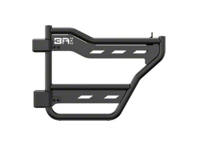 Body Armor 4x4 Rear Tube Doors; Textured Black (21-25 Bronco 4-Door)