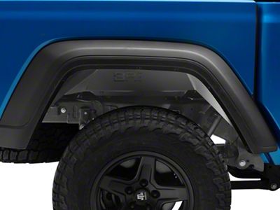 Body Armor 4x4 Rear Fender Liners; Textured Black (20-25 Jeep Gladiator JT)