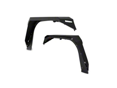Body Armor 4x4 Front Fender Flares; Textured Black (18-25 Jeep Wrangler JL)