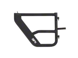 Body Armor 4x4 Rear Tube Doors; Textured Black (07-18 Jeep Wrangler JK 4-Door)
