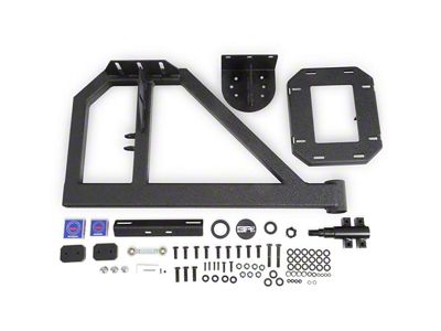 Body Armor 4x4 Single Action Spare Tire Carrier (07-18 Jeep Wrangler JK)