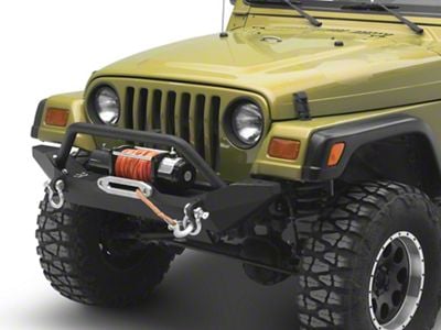 Body Armor 4x4 Formed Front Bumper with Center Hoop (87-06 Jeep Wrangler TJ)