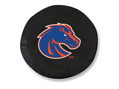 Boise State Spare Tire Cover; Black (66-18 Jeep CJ5, CJ7, Wrangler YJ, TJ & JK)