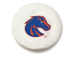 Boise State Spare Tire Cover; White (66-18 Jeep CJ5, CJ7, Wrangler YJ, TJ & JK)