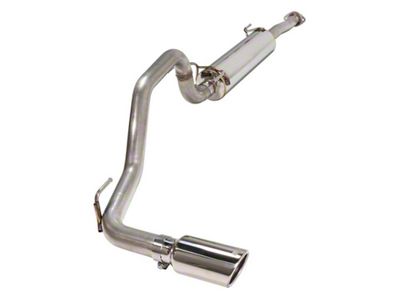 Bold Performance Single Exhaust System with Black and Polished Tip; Side Exit (16-23 3.5L Tacoma)