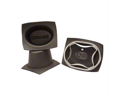Boom Mat Speaker Baffles; 6x8-Inch Oval Slim (Universal; Some Adaptation May Be Required)