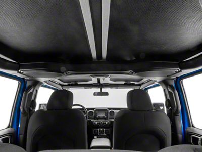 Sound Deadening Headliner Kit; Black Leather Look (20-24 Jeep Gladiator JT w/ Hard Top)