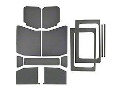 Complete Sound Deadening Headliner Kit; Gray Leather Look (18-25 Jeep Wrangler JL 4-Door w/ Hard Top)