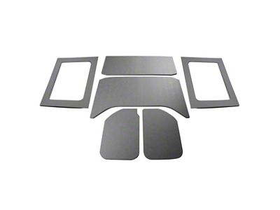 Complete Sound Deadening Headliner Kit; Gray Leather Look (11-18 Jeep Wrangler JK 4-Door w/ Hard Top)