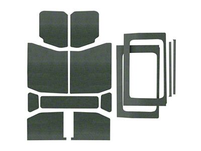 Complete Sound Deadening Headliner Kit; Gray Original Finish (18-25 Jeep Wrangler JL 4-Door w/ Hard Top)
