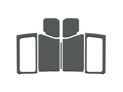 Complete Sound Deadening Headliner Kit; Gray Original Finish (18-25 Jeep Wrangler JL 2-Door w/ Hard Top)