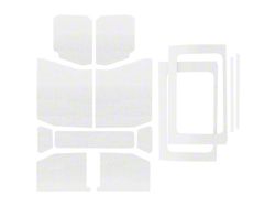 Complete Sound Deadening Headliner Kit; White Original Finish (18-25 Jeep Wrangler JL 4-Door w/ Hard Top)
