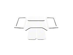 Complete Sound Deadening Headliner Kit; White Original Finish (11-18 Jeep Wrangler JK 4-Door w/ Hard Top)