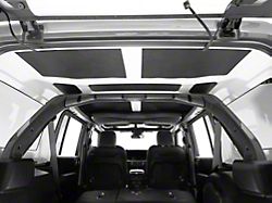 Sound Deadening Headliner; Black Leather Look (18-25 Jeep Wrangler JL 4-Door w/ Hard Top)