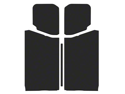 Sound Deadening Headliner; Black Leather Look (18-25 Jeep Wrangler JL 2-Door w/ Hard Top)