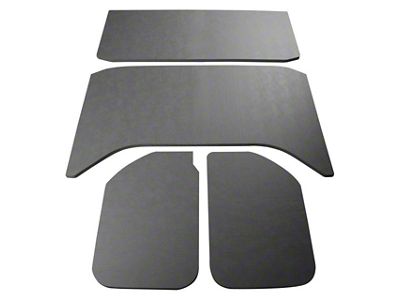 Sound Deadening Headliner; Gray Leather Look (11-18 Jeep Wrangler JK 4-Door w/ Hard Top)