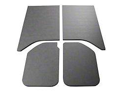 Sound Deadening Headliner; Gray Leather Look (11-18 Jeep Wrangler JK 2-Door w/ Hard Top)