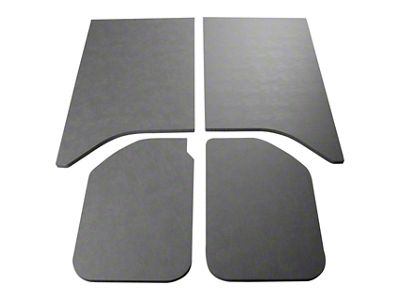 Sound Deadening Headliner; Gray Leather Look (11-18 Jeep Wrangler JK 2-Door w/ Hard Top)
