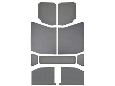 Sound Deadening Headliner; Gray Leather Look (18-25 Jeep Wrangler JL 4-Door w/ Hard Top)